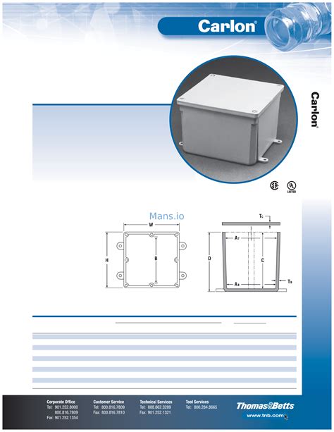 6p nonmetal junction box